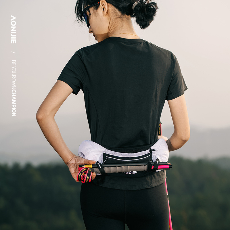 Running Gear Water - AONIJIE กระเป๋าคาดเอวสำหรับวิ่งผู้ชายผู้หญิงพร้อมขวดน้ำนุ่ม 500 มล. เดินจ๊อกกิ้งกระเป๋าคาดเอวไฮเดรชั่นมาราธอน W8138