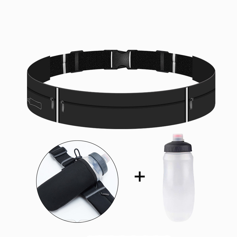 Running Gear Water - กระเป๋าคาดเอวสำหรับวิ่งพร้อมขวดน้ำ 550 มล. กระเป๋าคาดเอวสำหรับผู้หญิง กระเป๋าใส่โทรศัพท์สำหรับผู้ชาย กระเป๋าออกกำลังกาย