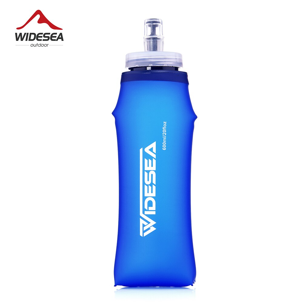 Running Gear Water - Widea กระติกน้ำขนาด600มล. สำหรับตั้งแคมป์ขวดน้ำแบบนุ่มใส่น้ำดื่มสปอร์ตกระเป๋าพับได้ใส่กระติกน้ำสำหรับวิ่งกลางแจ้งปั่นจักรยาน