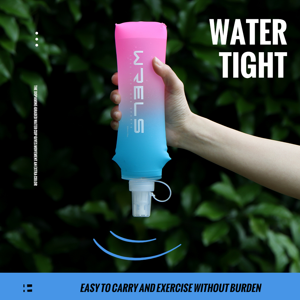 ขวดน้ำกีฬาแบบพับได้ TPU ขวดน้ำ - Running Gear Water บทวิจารณ์และราคา