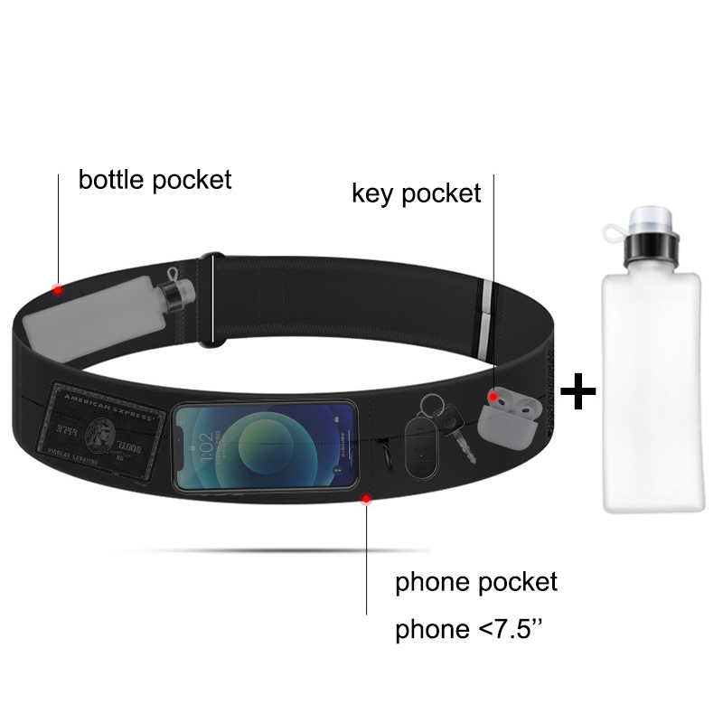 เข็มขัดวิ่งเอวกระเป๋าขวดน้ําผู - Running Gear Water บทวิจารณ์และราคา