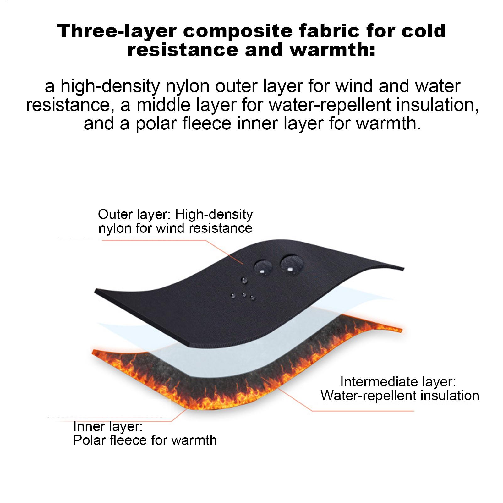 ถุงมือกันลมแบบสัมผัสหน้าจอได้  - Running Gear In Snow บทวิจารณ์และราคา