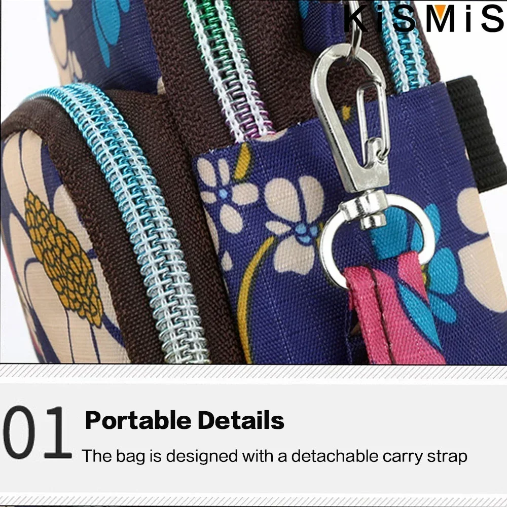 กระเป๋าผ้าลายดอกไม้สำหรับโทรศั - Running Gear Storage บทวิจารณ์และราคา