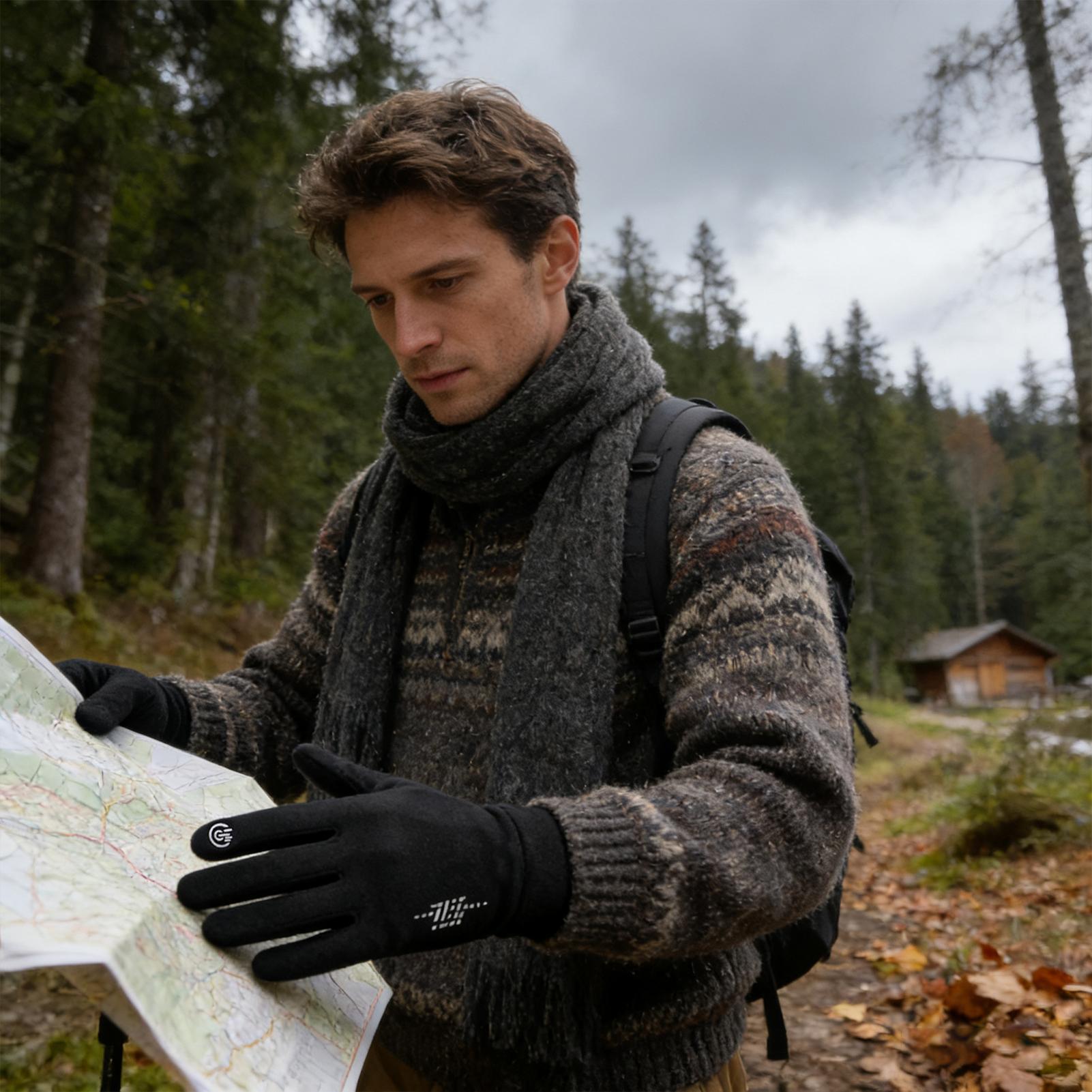 ถุงมือปั่นจักรยานฤดูหนาวแบบเต็ - Running Gear In Snow บทวิจารณ์และราคา