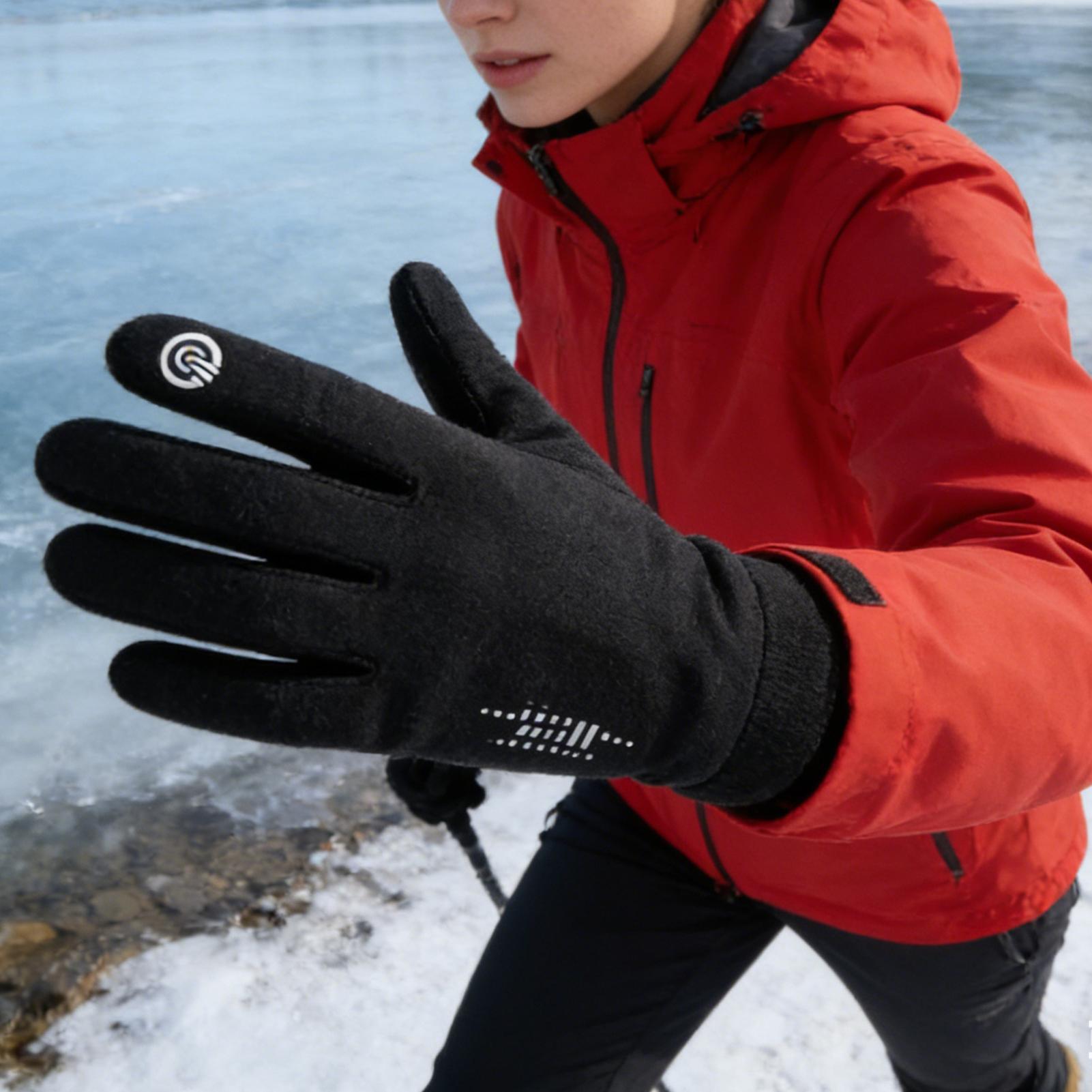 ถุงมือปั่นจักรยานฤดูหนาวแบบเต็ - Running Gear In Snow บทวิจารณ์และราคา