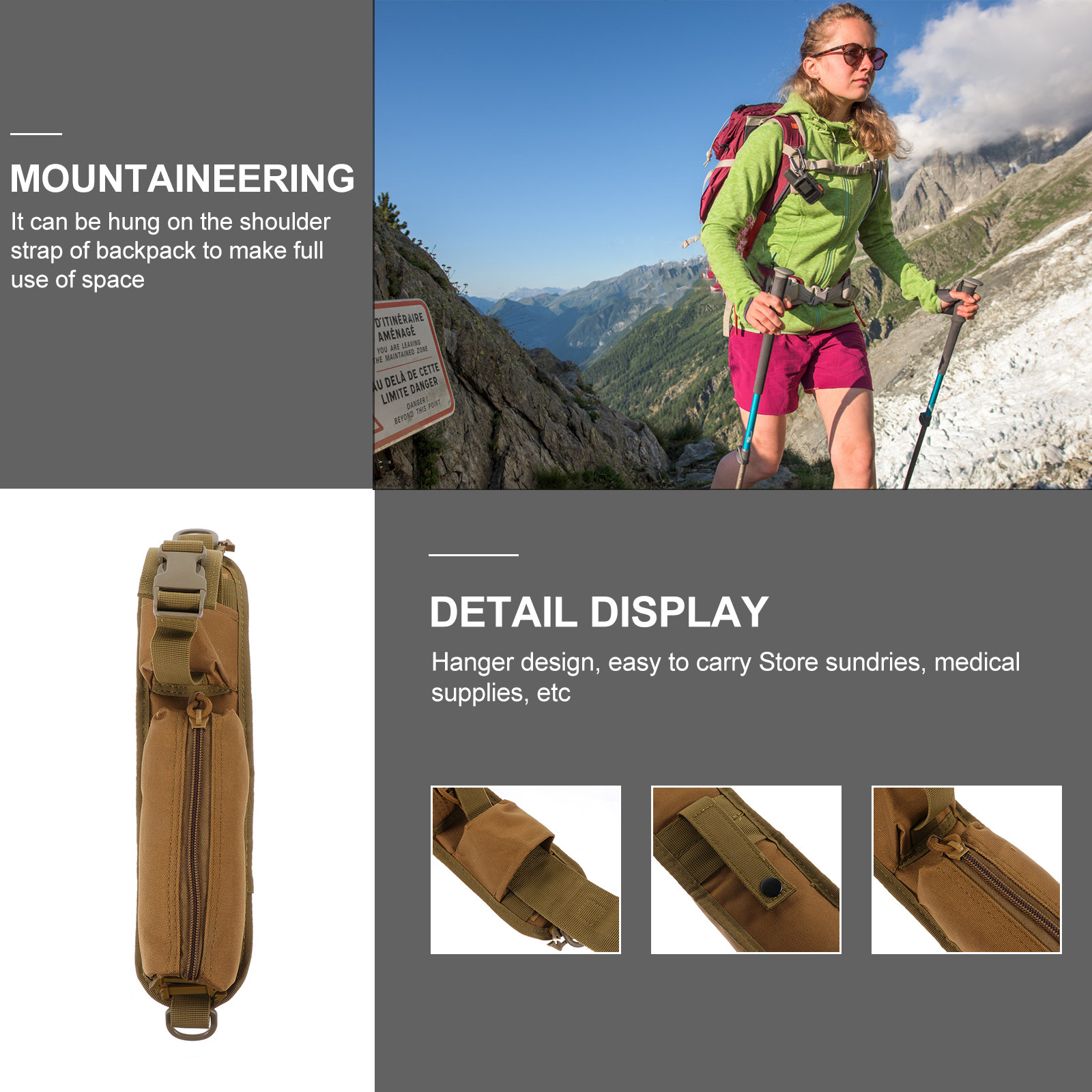 กระเป๋าใส่อุปกรณ์กลางแจ้งไนลอน - Running Gear Storage บทวิจารณ์และราคา