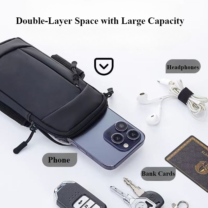 สายรัดแขนสำหรับใส่โทรศัพท์มือถ - Running Gear Storage บทวิจารณ์และราคา